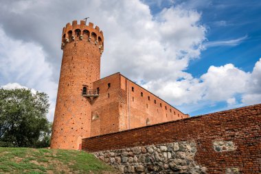 14. yüzyıldan kalma Töton kalesi Swiecie, Polonya, Avrupa