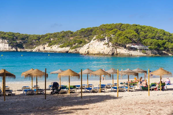 Menorca, Spain - October 14, 2019: Cala Galdana, one of the most popular beaches on the island of Menorca. Spain. — Stock Photo, Image