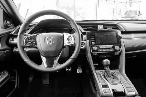 Gdansk Polen Mei 2020 Interieur Accessoires Van Honda Civic Auto — Stockfoto