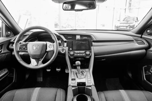 Gdansk Poland May 2020 Interior Accessories Honda Civic Car Presented — Stock Photo, Image