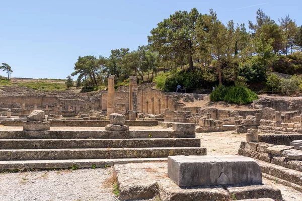 Ρόδος Ελλάδα Μαΐου 2018 Αρχαία Πόλη Κάμειρος Βρίσκεται Βορειοδυτικά Του — Φωτογραφία Αρχείου