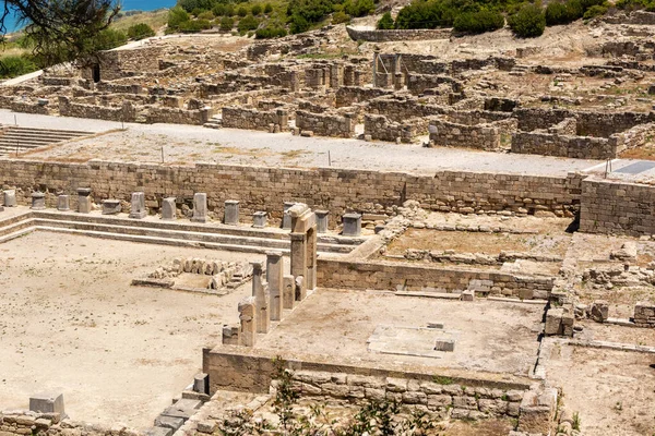 Αρχαία Πόλη Κάμειρος Βρίσκεται Στα Βορειοδυτικά Του Νησιού Της Ρόδου — Φωτογραφία Αρχείου