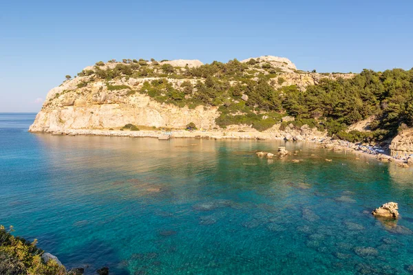 Anthony Quinn Körfezi, Rhodes adasında gözlerden uzak bir plaj. Yunanistan