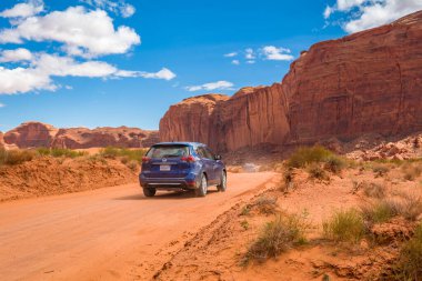 Utah / Arizona, ABD: 6 Nisan 2019: Monument Valley, Arizona, ABD