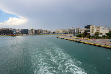 Piraeus, Greece - May 13, 2024: The Port of Piraeus, the chief sea port of Athens, located on the Saronic Gulf. Greece