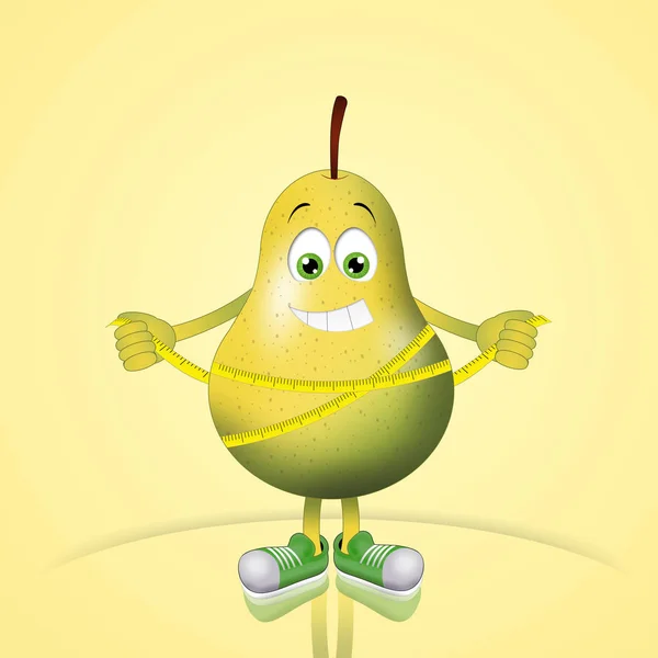Illustration Pear Diet — Stock Photo, Image