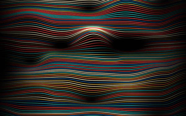 Абстрактные Цветовые Линии Фона Концепция Современной Композиции — стоковый вектор