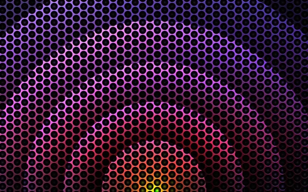 Abstrait Cercle Lumière Dégradé Fond Violet Orange Couleur — Image vectorielle