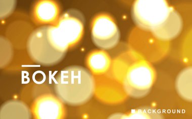 Altın soyut bokeh arka plan parıldayan ışık efekti.