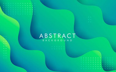 Modern soyut mavi ve yeşil eğimli arkaplan