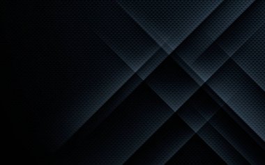 Siyah soyut geometrik arkaplan. Modern şekil konsepti.