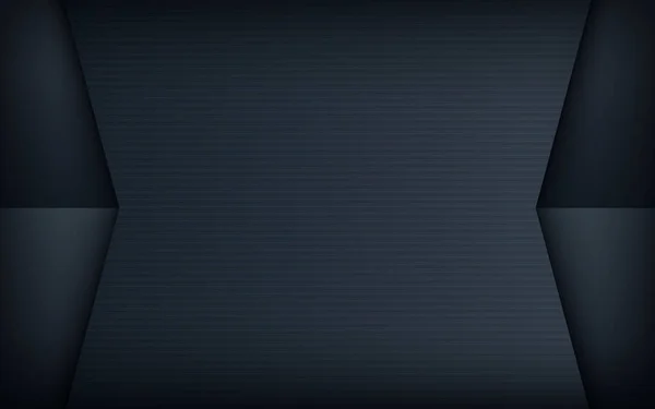 Реалистичный Текстурированный Черный Фон Слои Стрелкой Пересекаются Концепцией Золотой Линии — стоковый вектор