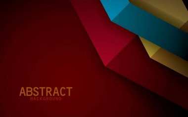 Koyu kırmızı arkaplan vektörü renkli örtüşme katmanı