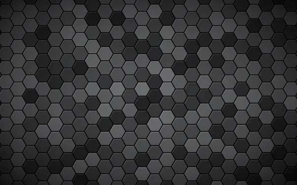 Абстрактный Шестиугольник Черный Фон Текстурный Эффект Шестиугольника — стоковый вектор