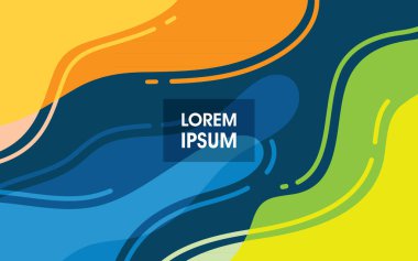 Renkli sıvı soyut arkaplan vektör çizimi