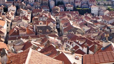 Güzel eski ve tarihi çatılar of Dubrovnik