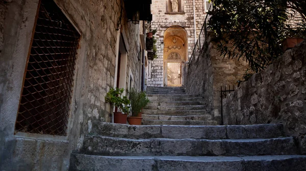 Beautiful Quiet Alley Old Town Dubrovnik — Stock Photo, Image