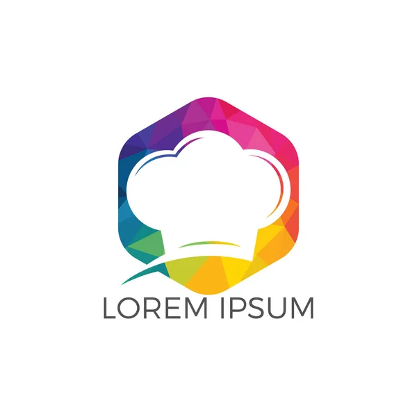 Design Logo Bucătarului Cook Hat Icon Simbolul Vectorial Pentru Meniu — Vector de stoc