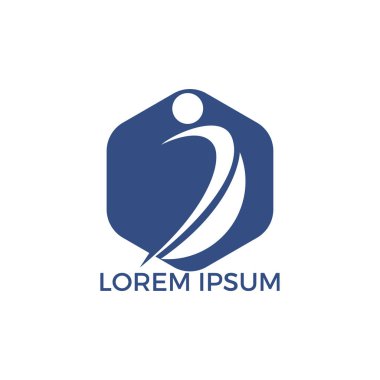 Tedavi ve Holistic Sağlık Merkezi logo tasarımı. İnsan sağlığı ve Tıp Merkezi logo tasarım şablonu.