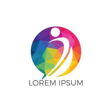 Tedavi ve Holistic Sağlık Merkezi logo tasarımı. İnsan sağlığı ve Tıp Merkezi logo tasarım şablonu.