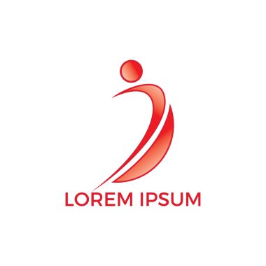 Tedavi ve Holistic Sağlık Merkezi logo tasarımı. İnsan sağlığı ve Tıp Merkezi logo tasarım şablonu.