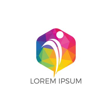Sağlık Merkezi ve güzellik salonu logo tasarımı. Fitness logosunu görmeniz gerekir. İnsan karakteri logosunu görmeniz gerekir. Yaprak logosu.