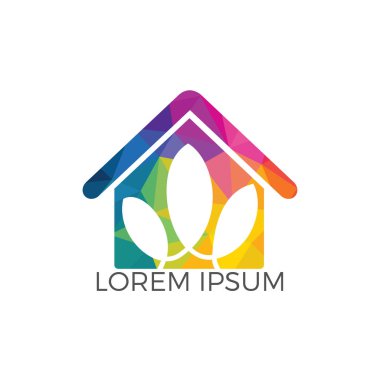 Spa evi logosu, lotus sağlık salonu ve kaplıca logosu. İş logosu masajı sağlıklı tasarım şablonu konsepti.