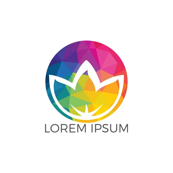 Lázně Logo Lotus Wellness Salon Podnikání Spa Logo Obchodní Spa — Stockový vektor