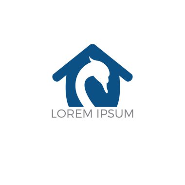 Kuğular logo tasarımı. Kuş logosu işareti. Ev Güzellik logo işareti.