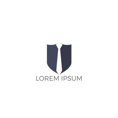 Kravat logo tasarımı. İş vektör logo tasarımı.