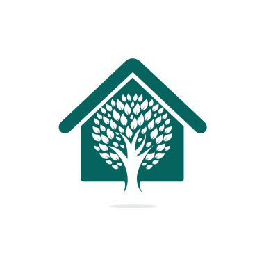 Ağaç evi logo tasarımı. Çok az ağaç evi logosu şirket ve iş.