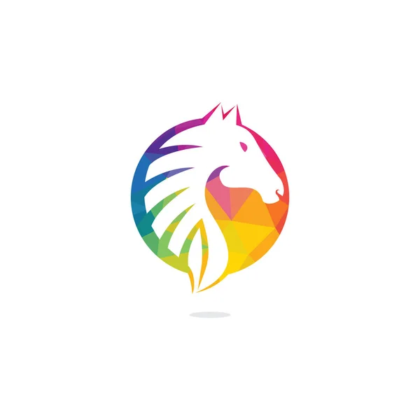 Diseño Del Logo Del Caballo Diseño Plantilla Gráfica Con Estilo — Vector de stock
