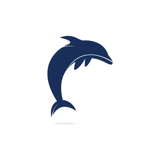 Delphin Vektor Logo Design Kreative Delphin Icon Vektor Design Vorlage — Stockvektor