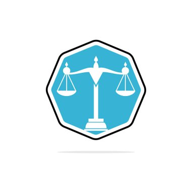 Hukuk ve Avukat Logosu Tasarımı. Hukuk firması ve ofis vektör logosu tasarımı.