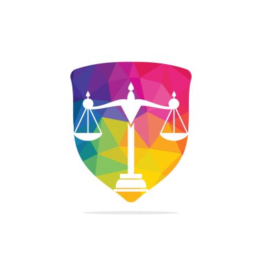Hukuk ve Avukat Logosu Tasarımı. Hukuk firması ve ofis vektör logosu tasarımı.