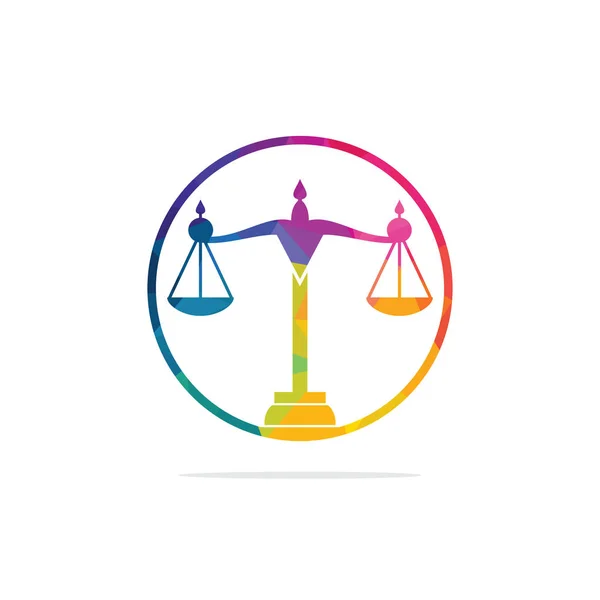法律和律师标志设计 律师事务所和办公室矢量标识设计 — 图库矢量图片