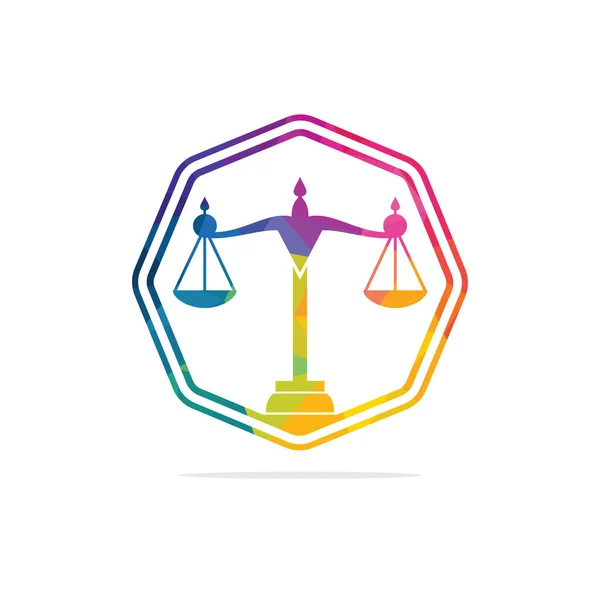 法律和律师标志设计 律师事务所和办公室矢量标识设计 — 图库矢量图片
