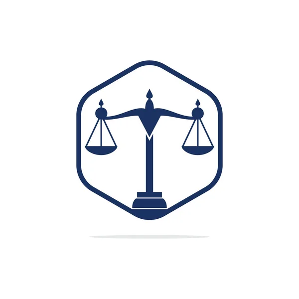 Law Und Attorney Logo Design Anwaltskanzlei Und Büro Vektor Logo — Stockvektor