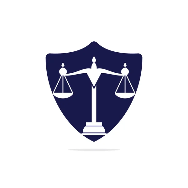 Law Attorney Logo Design Law Firm Office Vector Logo Design — Stock Vector