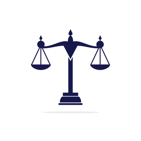 Law Und Attorney Logo Design Anwaltskanzlei Und Büro Vektor Logo — Stockvektor