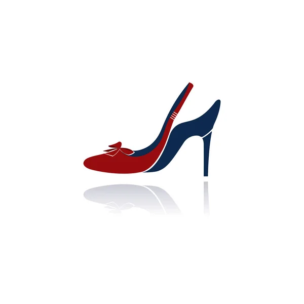 Illustration Chaussures Talons Hauts Rouges Rouge Femme Tango Talons Hauts — Image vectorielle