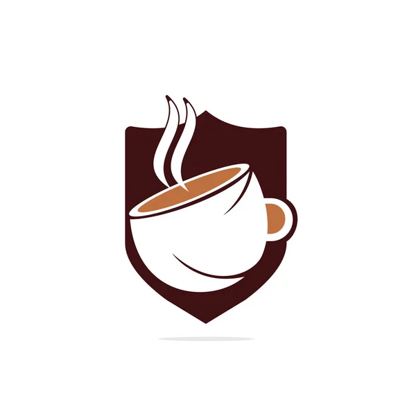 Café Café Design Logotipo Vetor Modelo Exclusivo Logotipo Ícone Copo —  Vetores de Stock