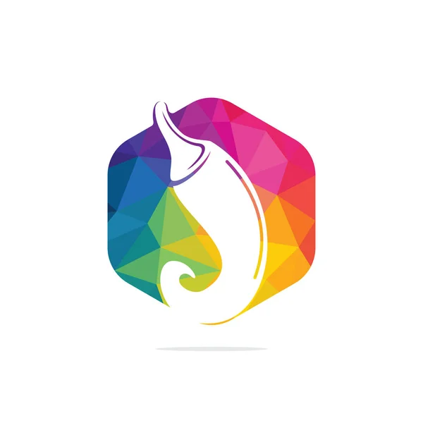 Chili Chaud Épicé Logo Vecteur Alimentaire Inspiration Design Modèle Logo — Image vectorielle