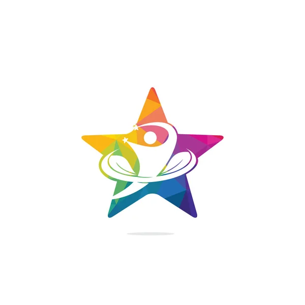 Логотип Життя Людини Значок Абстрактного Вектора Догляду Людиною Людське Листя — стоковий вектор