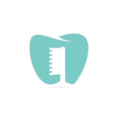 Diş Sağlığı Kliniği Servis Logosu Tasarımı. Diş sağlığı kliniği ve sağlık ürünleri amblemi işareti. 