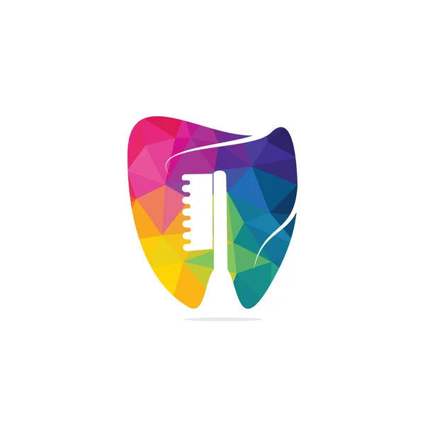 Dental Health Clinic Service Vector Logo Design Dental Clinic Health — Stock Vector