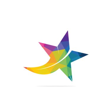 Yıldız logo ve başarı ve kazanan logo.