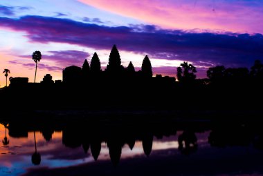 Angkor Wat, Siem Reap, Kamboçya sabah rising sun