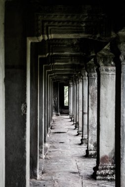 Koridor çevresinde Angkor Wat, Siem Reap, Kamboçya