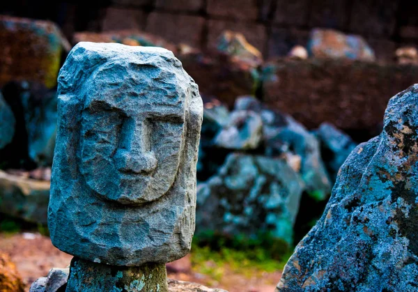 Estátua Escultura Pedra Templo Phnom Krom Siem Reap Camboja — Fotografia de Stock